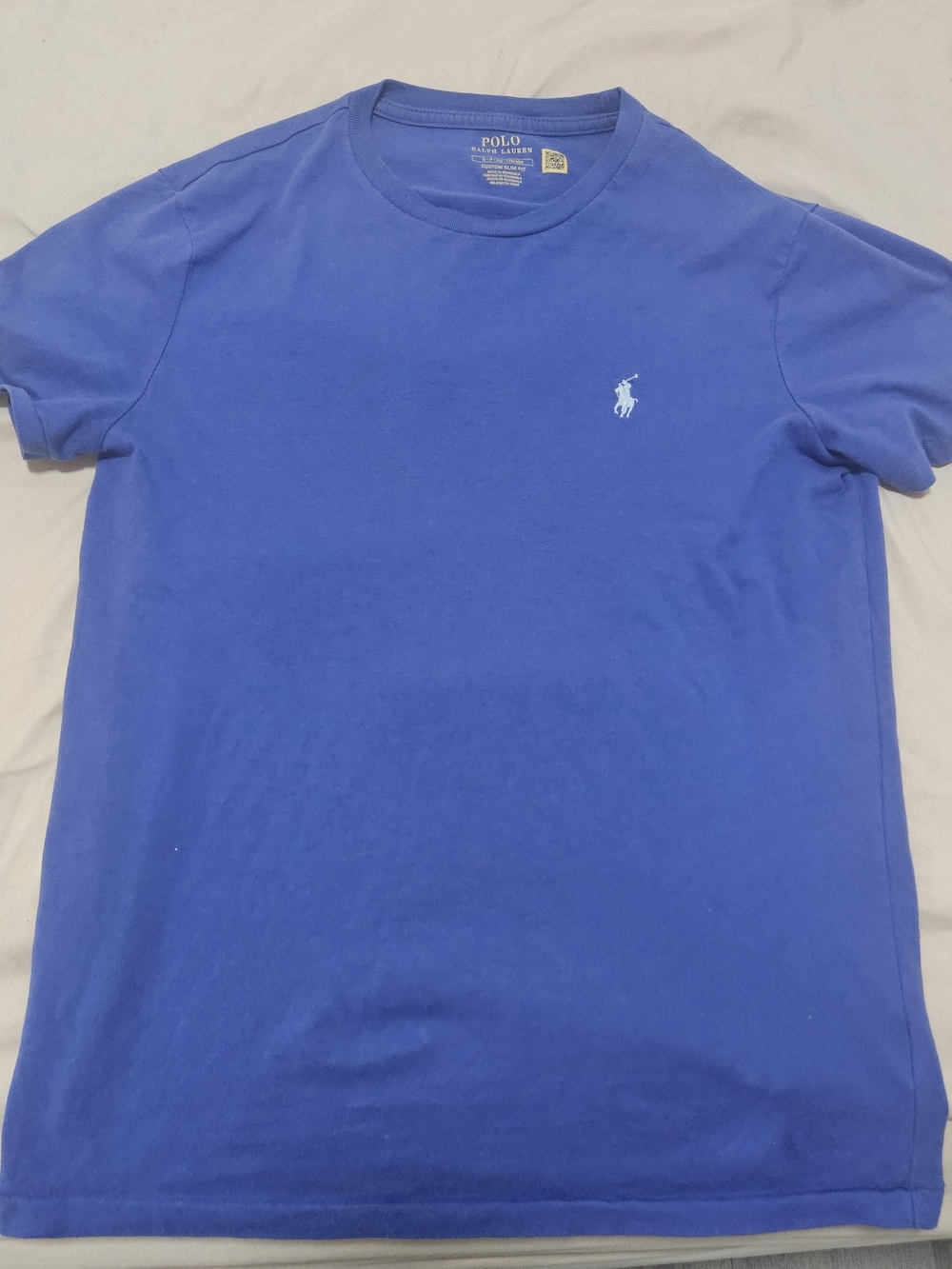 Polo by Ralph Lauren Short Custom Fit Crew Tee in Royal Blue